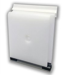 PLINTHE DE PROTECTION PEHD 2000X95X15 MM BLANC NATUREL
